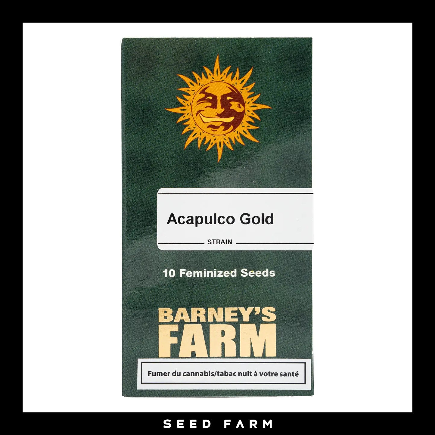 Barneys Farm, Acapulco Gold, feminisierte Cannabis Samen, 10 Stück, Vorderansicht