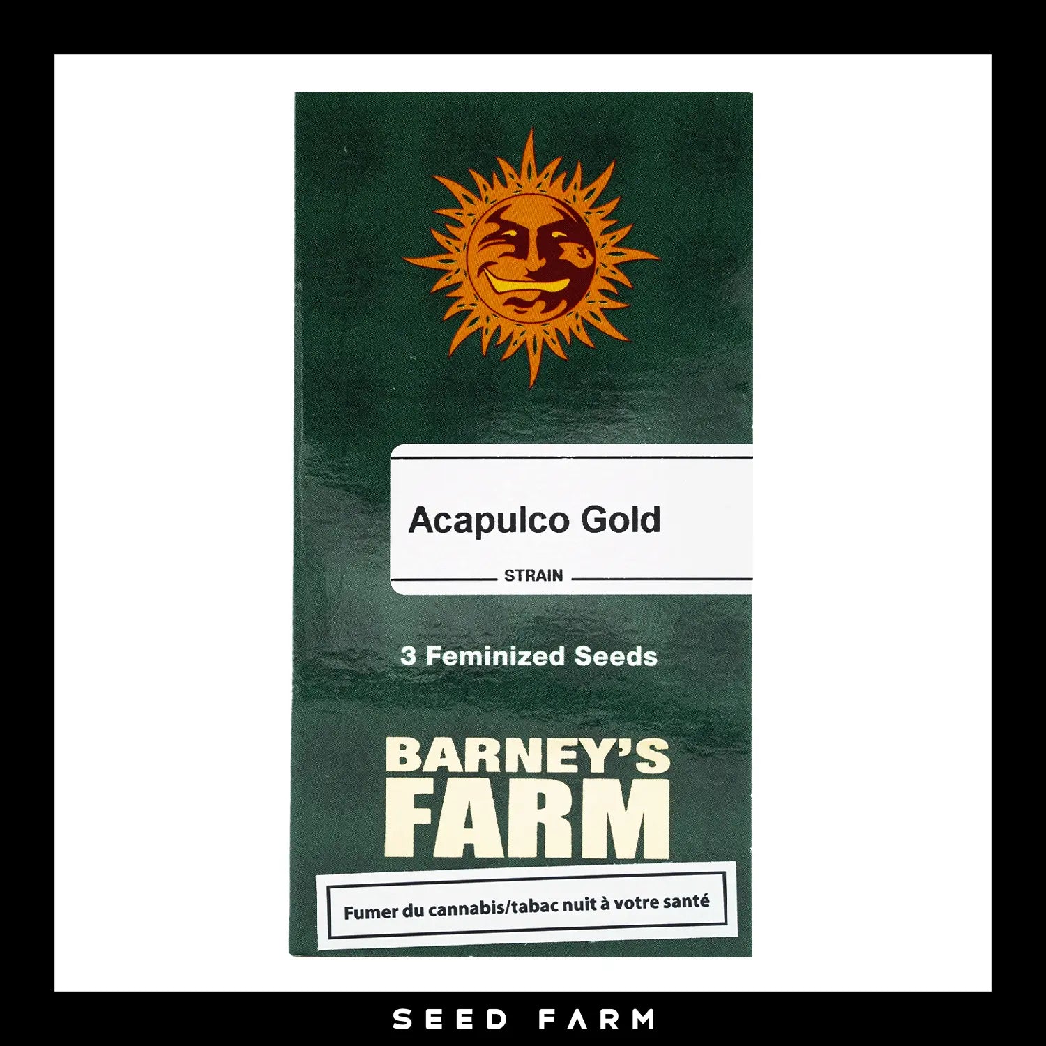Barneys Farm Acapulco Gold feminisierte Cannabis Samen, 3 Stück, Vorderansicht