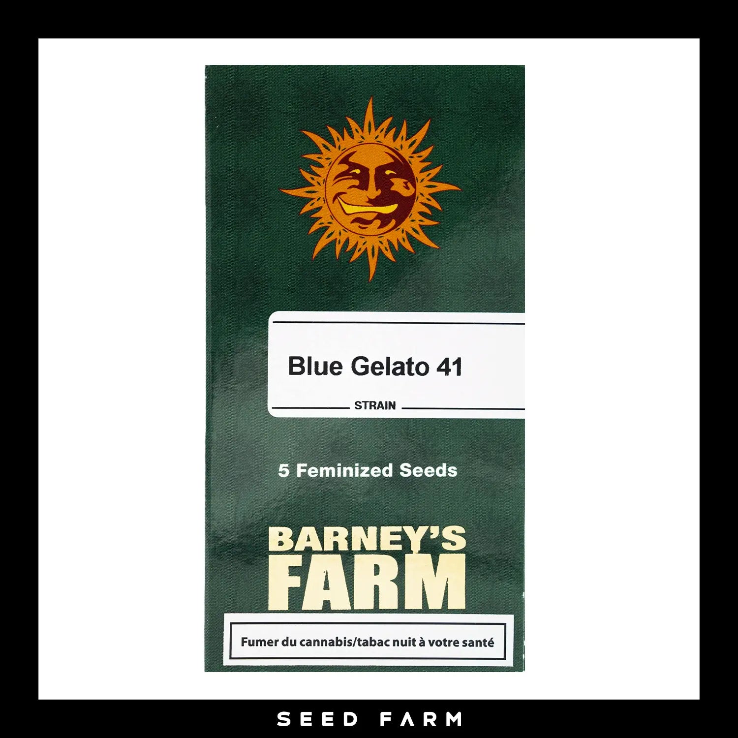 Barneys Farm Blue Gelato 41 feminisierte Cannabis Samen, 5 Stück, Vorderansicht