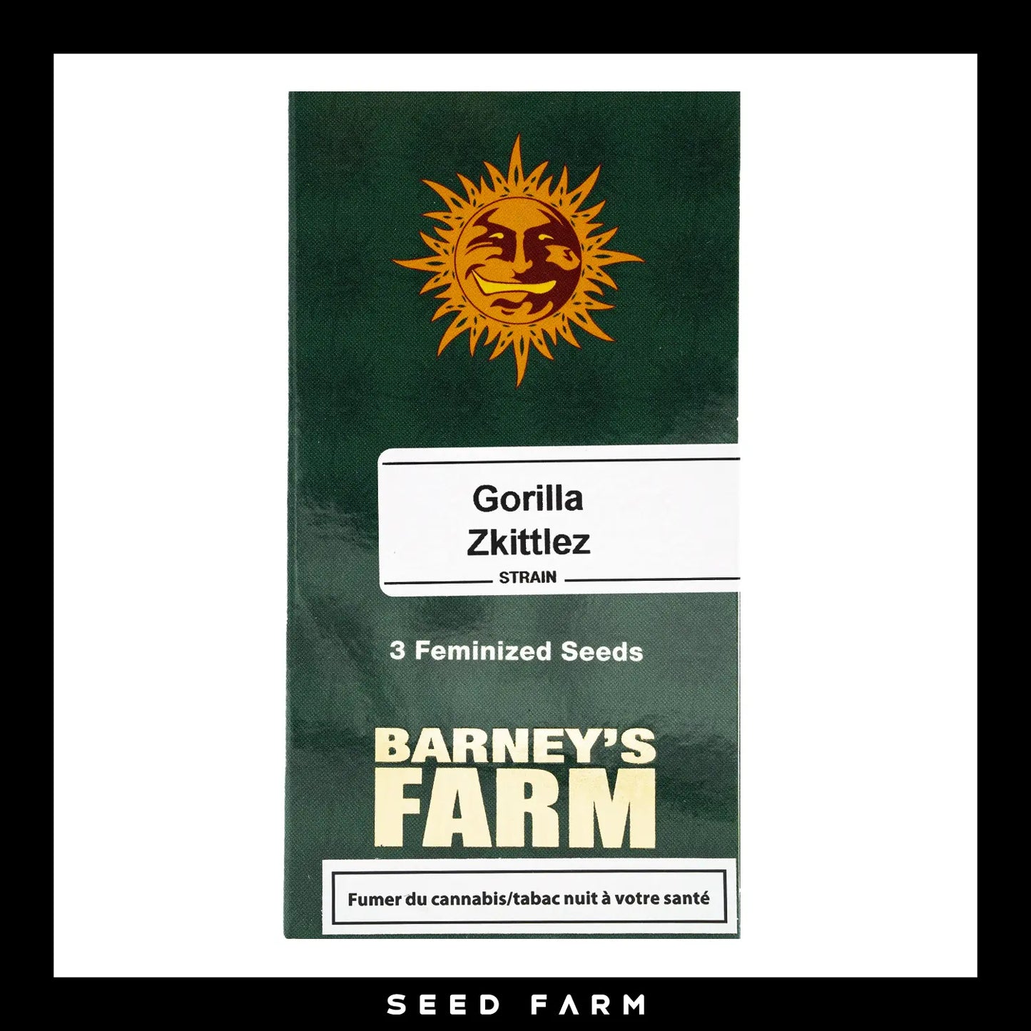 Barneys Farm Gorilla Skittlez feminisierte Cannabis Samen, 3 Stück, Vorderansicht