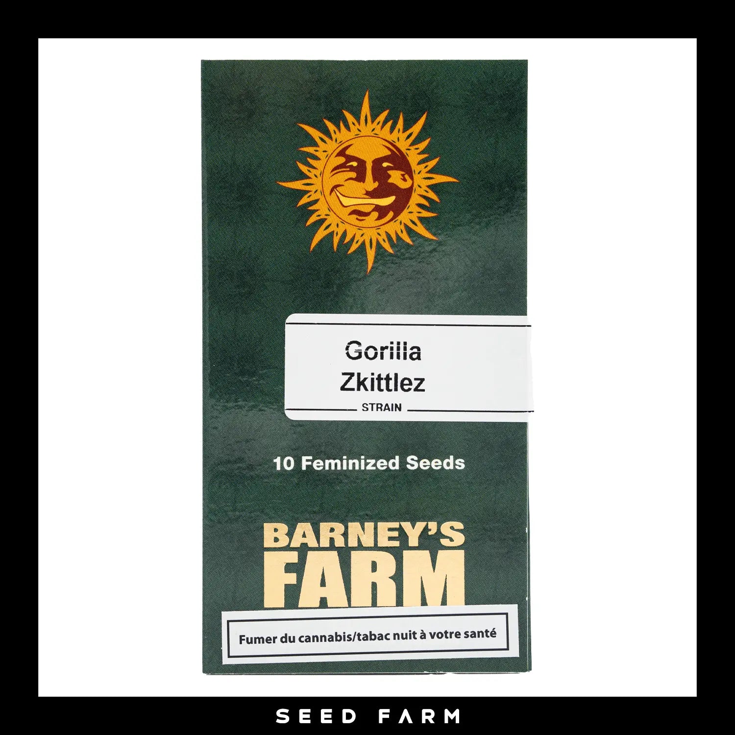 Barneys Farm, Gorilla Skittlez, feminisierte Cannabis Samen, 10 Stück, Vorderansicht