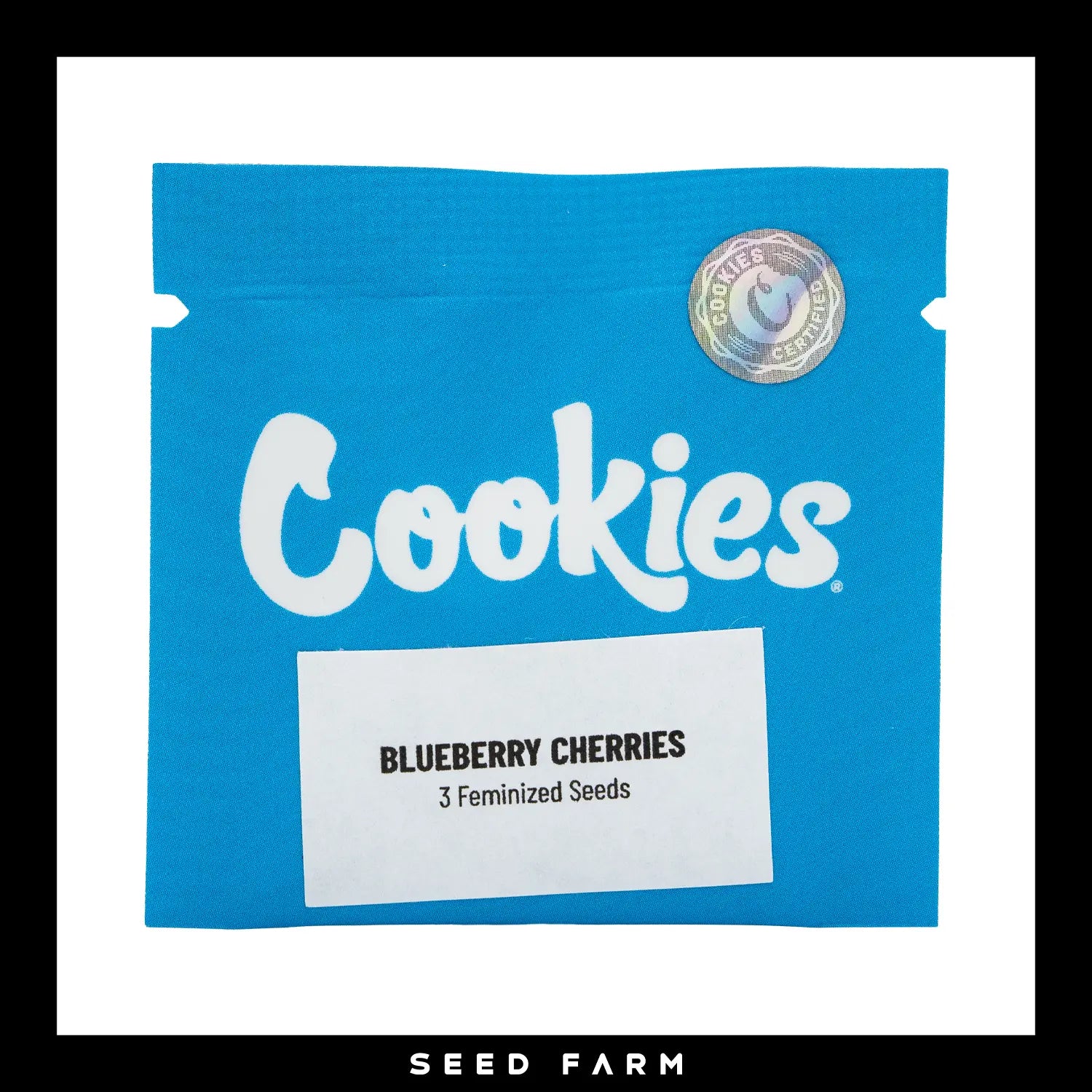 Cookies, Blueberry Cherries, feminisierte Cannabis Samen, 3 Stück, Vorderansicht