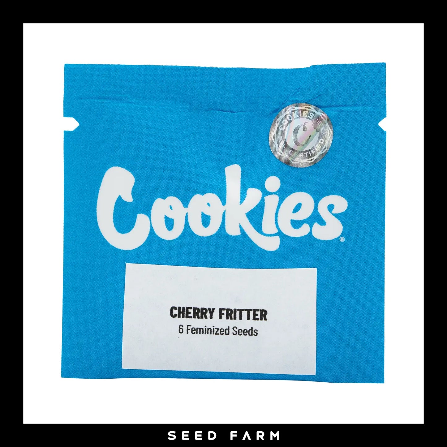 Cookies, Cherry Fritter, feminisierte Cannabis Samen, 6 Stück, Vorderansicht