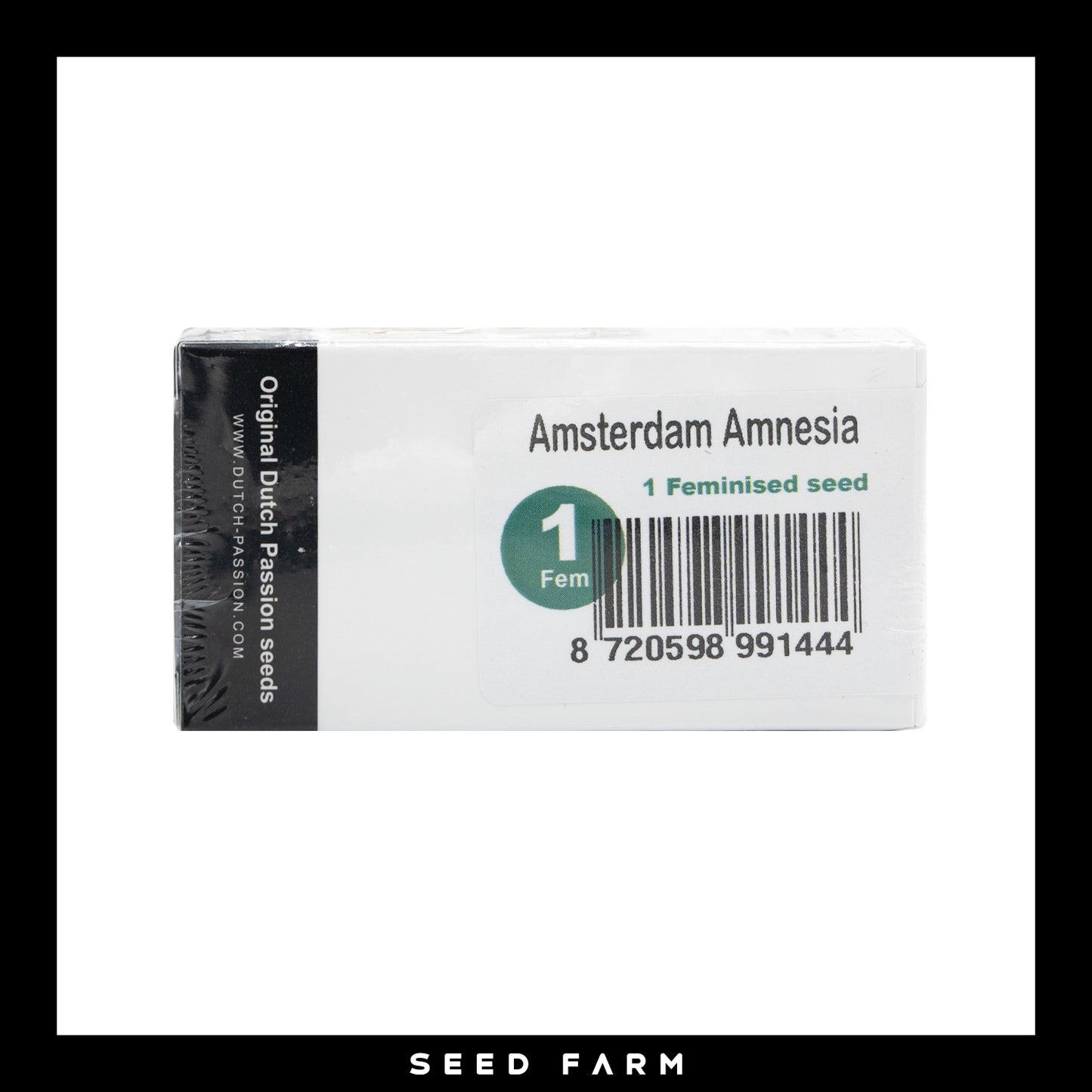 Dutch Passion, Amsterdam Amnesia, feminisierte Cannabis Samen, 1 Stück, Vorderansicht