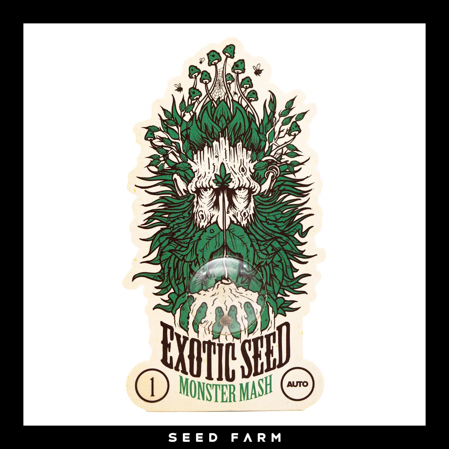 Exotic Seed Monster Mash, automatic Cannabis Samen, Vorderansicht