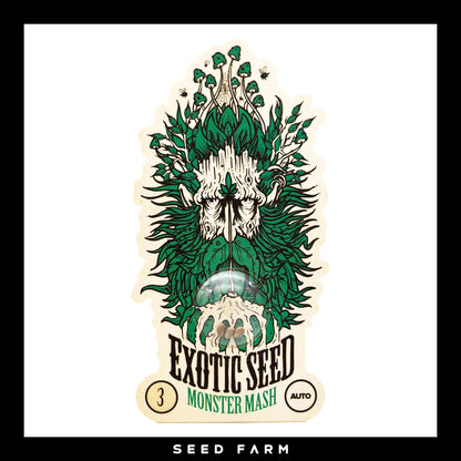 Exotic Seed Monster Mash, automatic Cannabis Samen, 3 Stück, Vorderansicht
