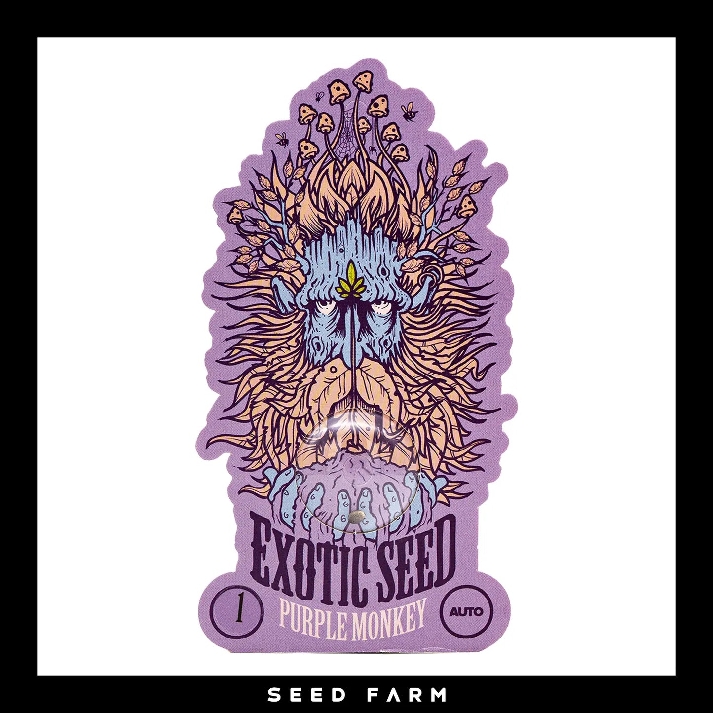 Exotic Seed Purple Monkey, automatic Cannabis Samen, Vorderansicht
