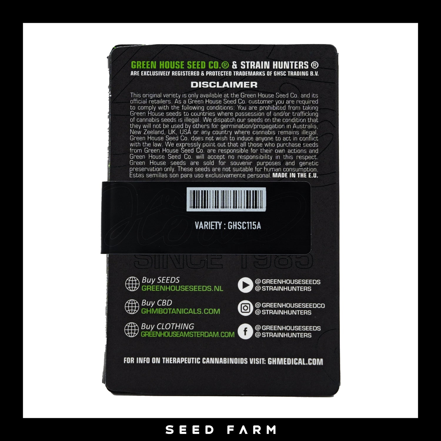 Green House Seed Company, Guava x Gelato 41, automatic Cannabis Samen, Rückansicht