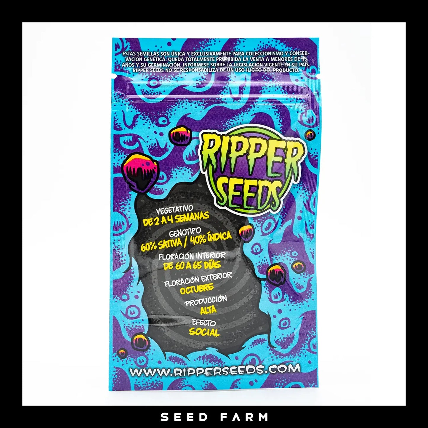 Ripper Seeds Chempie feminisierte Cannabis Samen, Rückansicht