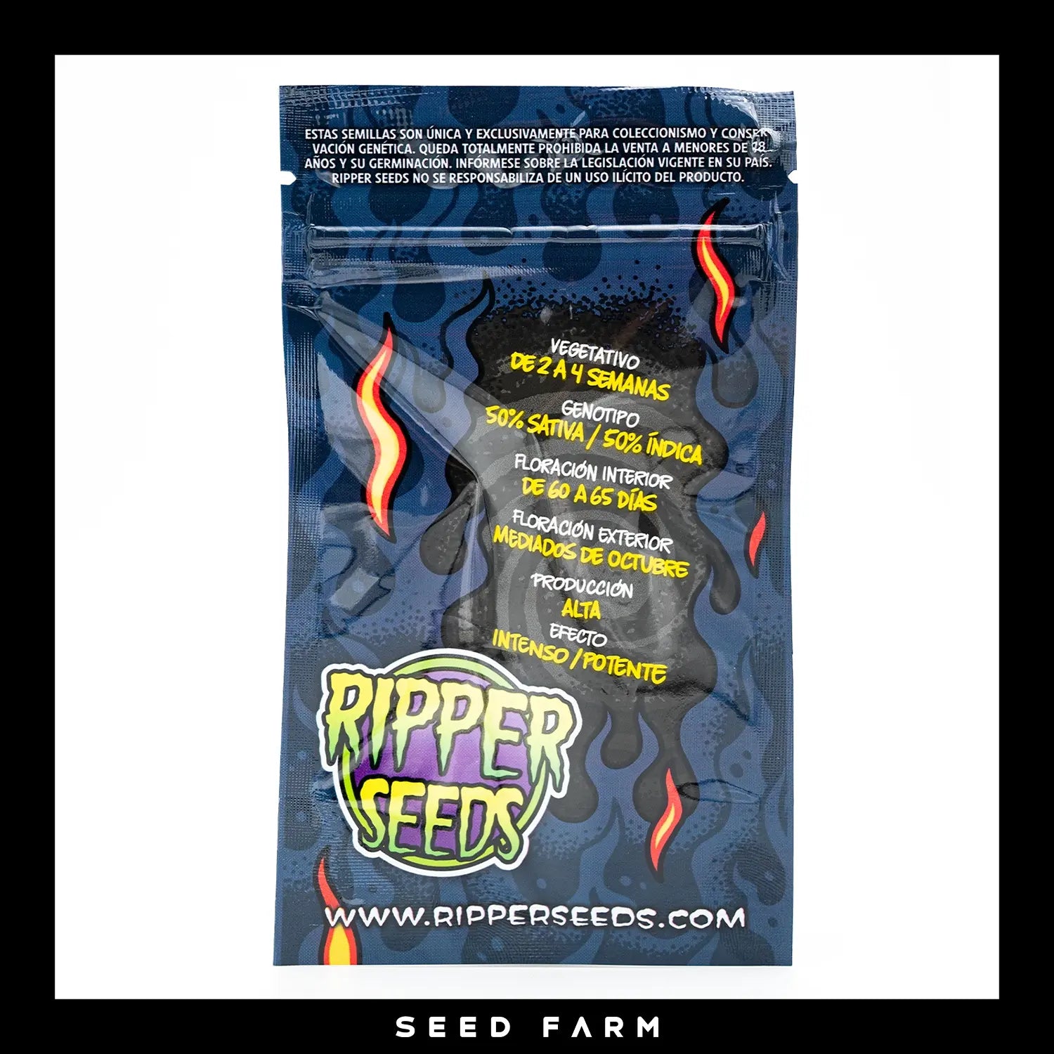 Ripper Seeds Do-G feminisierte Cannabis Samen, Rückansicht