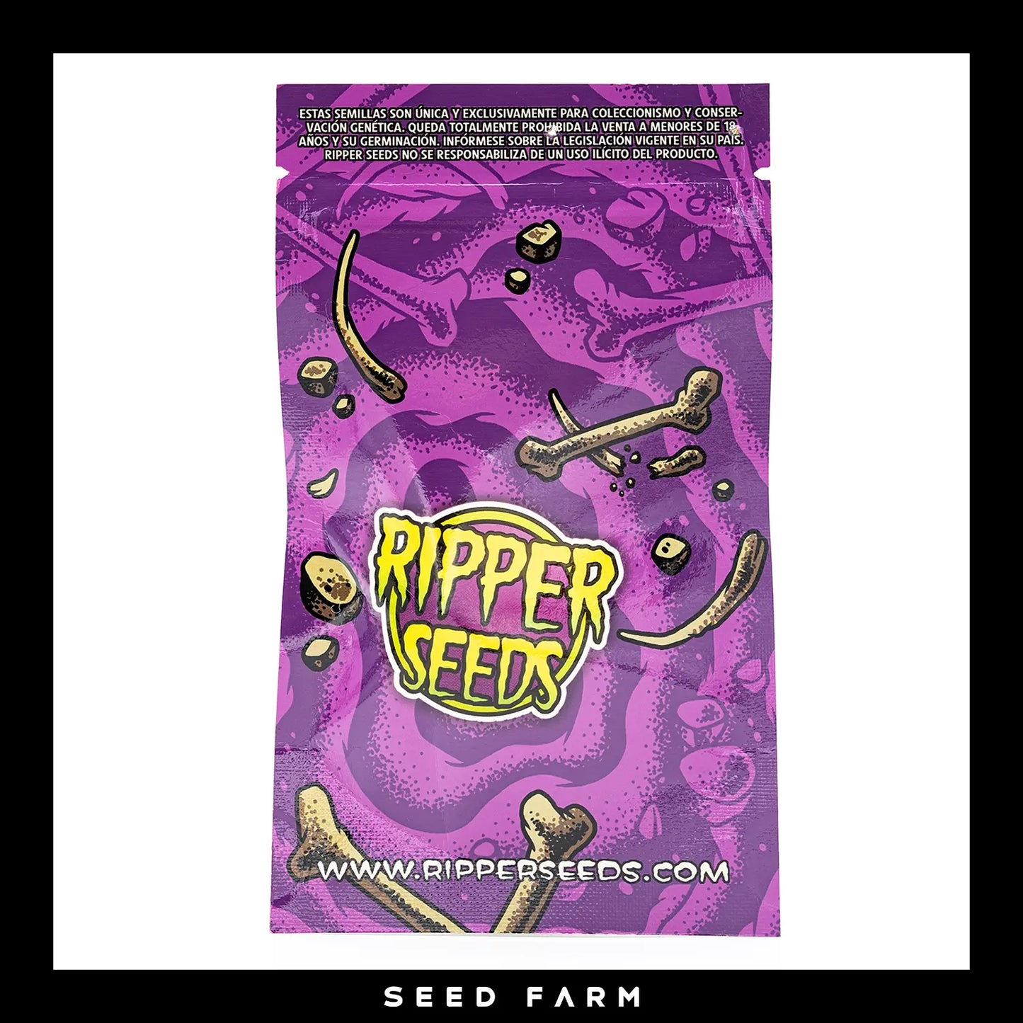 Ripper Seeds Zombie Kush feminisierte Cannabis Samen, Rückansicht