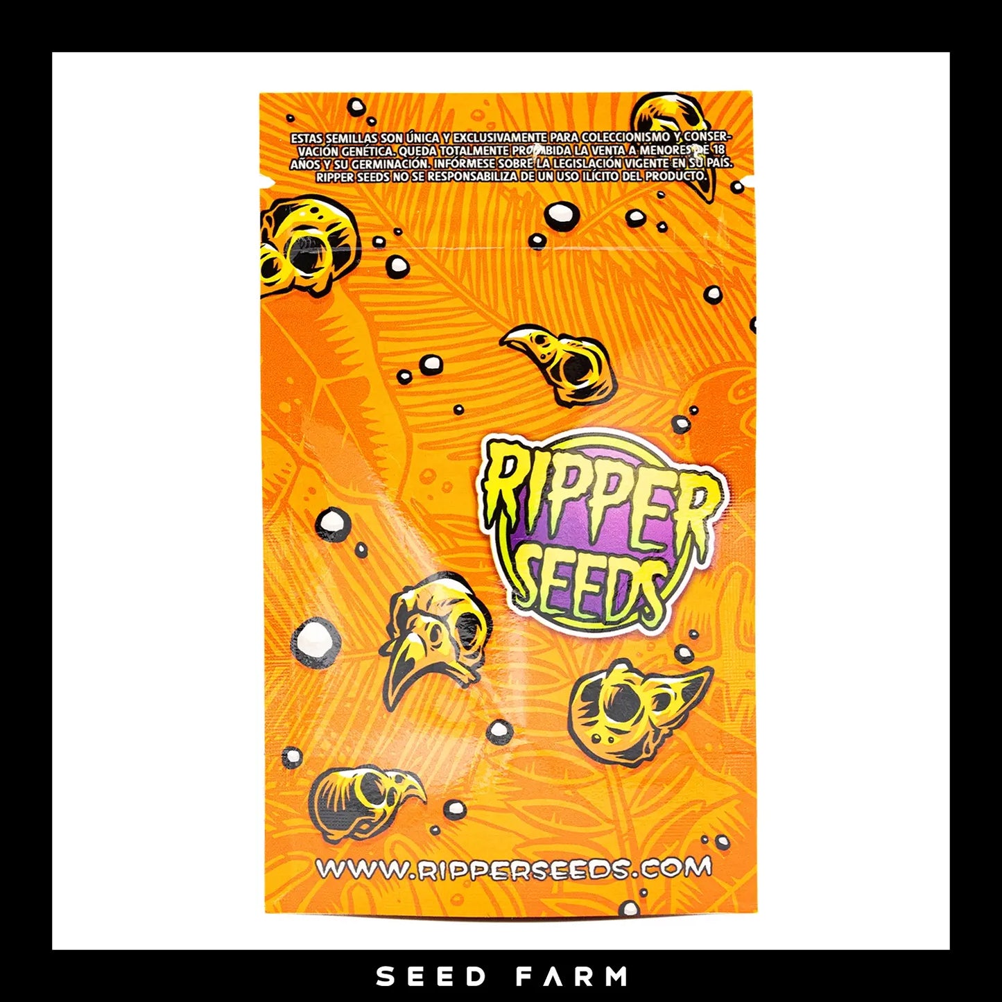 Ripper Seeds Radical Juice feminisierte Cannabis Samen, Rückansicht